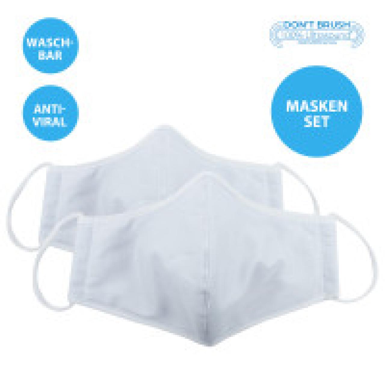 Set of 2 Emmi mouth and nose masks with nanosilver *washable*