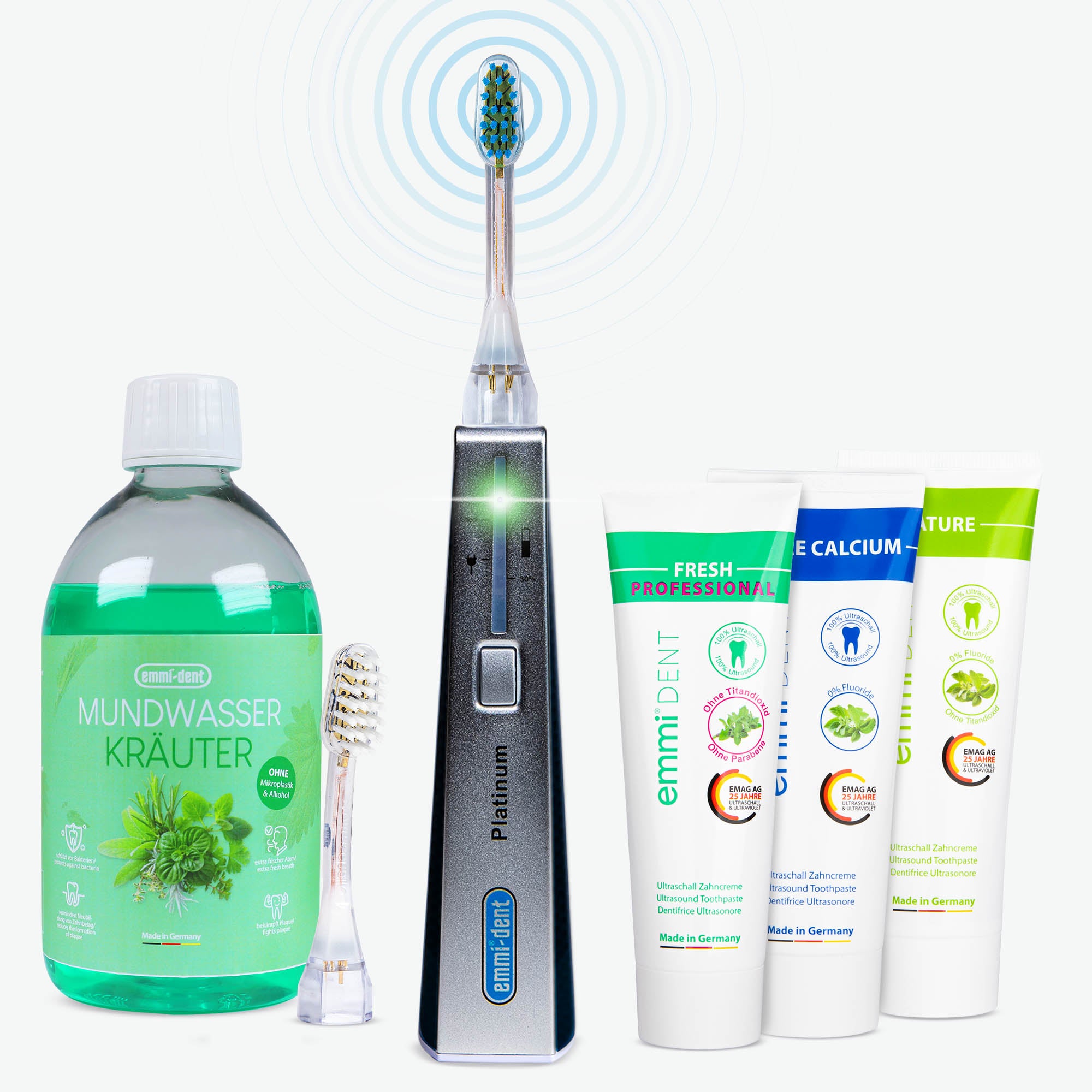Ultraschallzahnbürste Platinum Nature Set