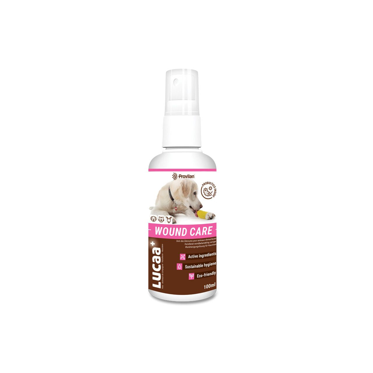 Lucaa+ wound cleaning solution for pets 100ml