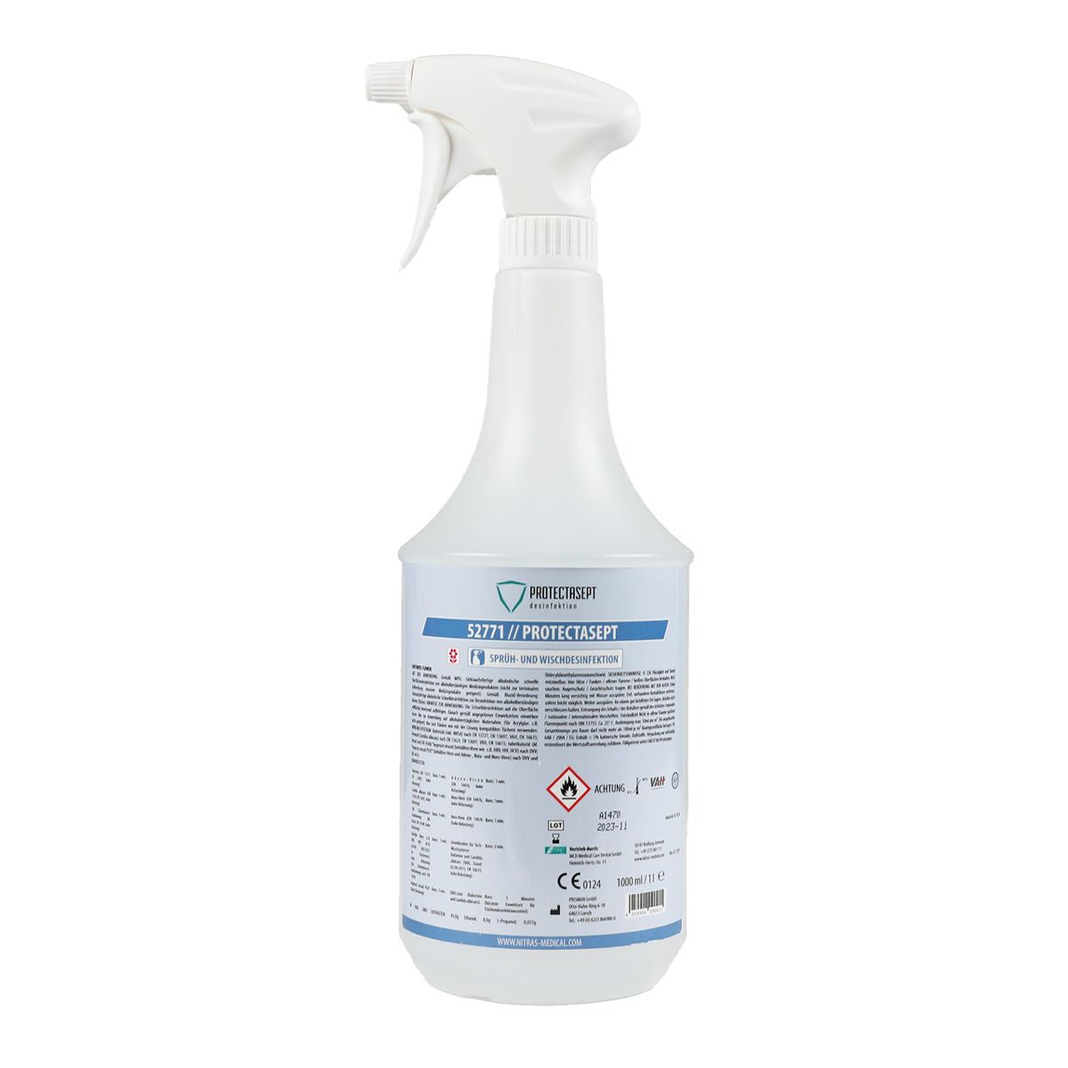 Nitras Spray and Wipe Disinfectant Flower - 1L