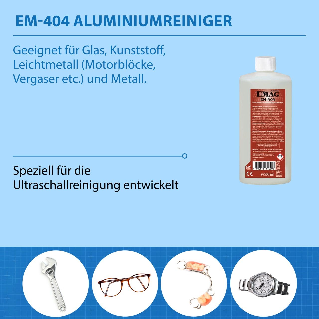 EM-404 Limpiador de aluminio y fundición a presión