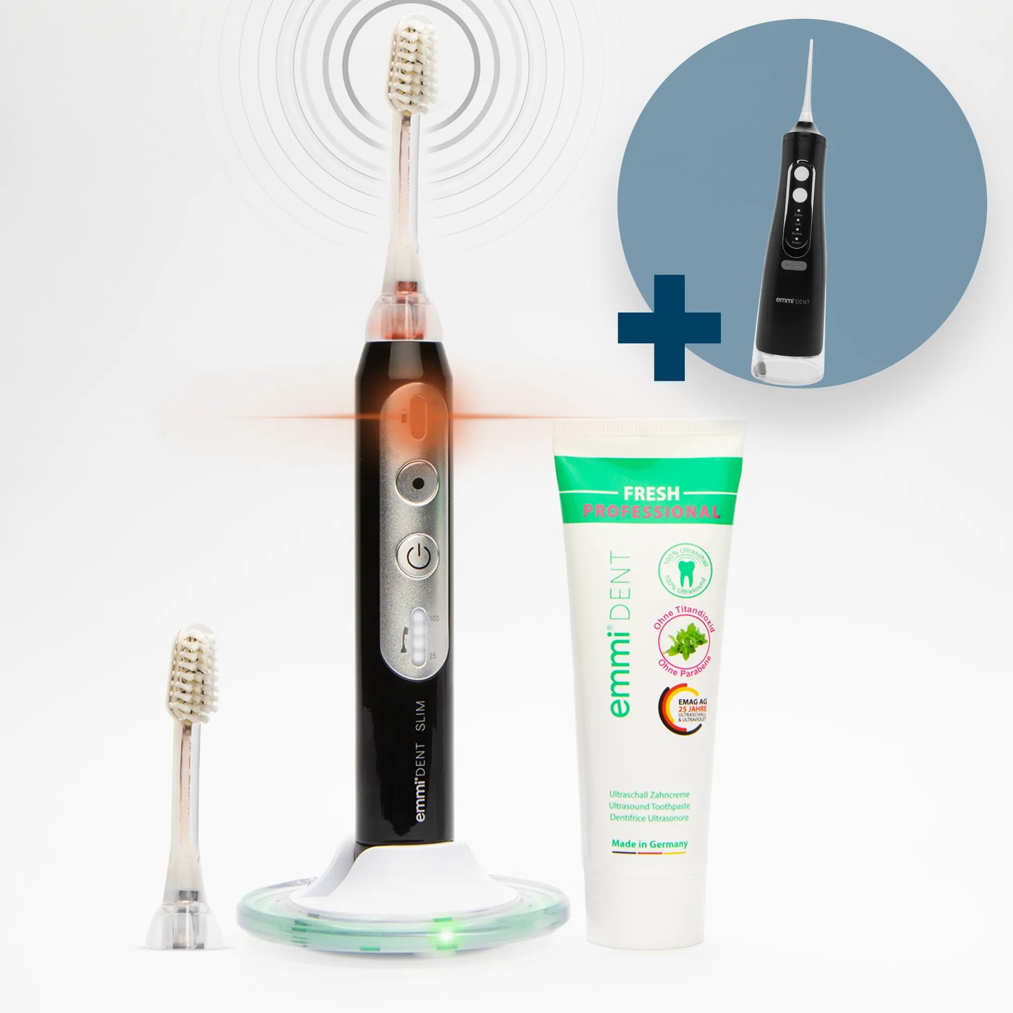 Ultraschallzahnbürste Slim + GRATIS Munddusche
