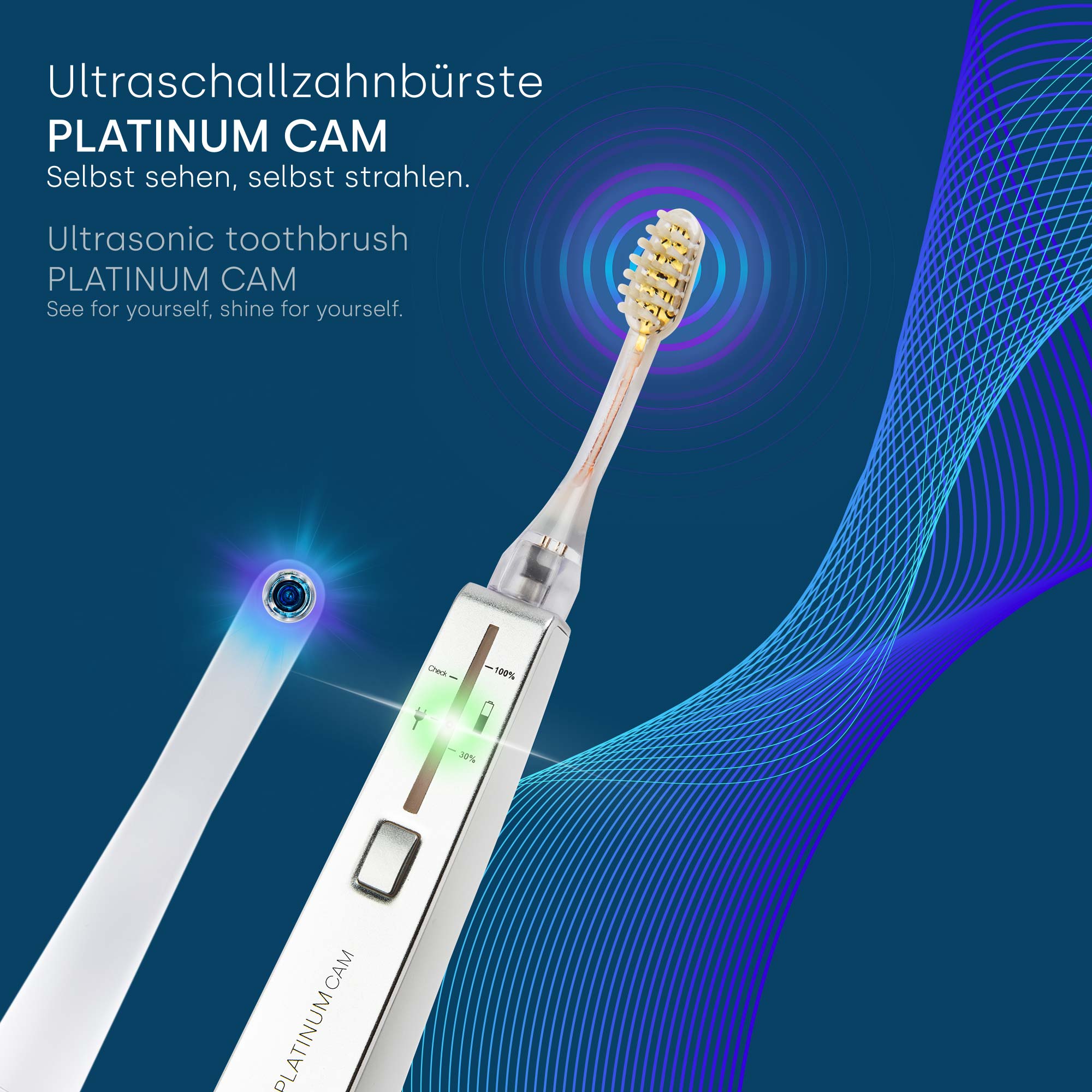 brosse à dents à ultrasons Platinum CAM