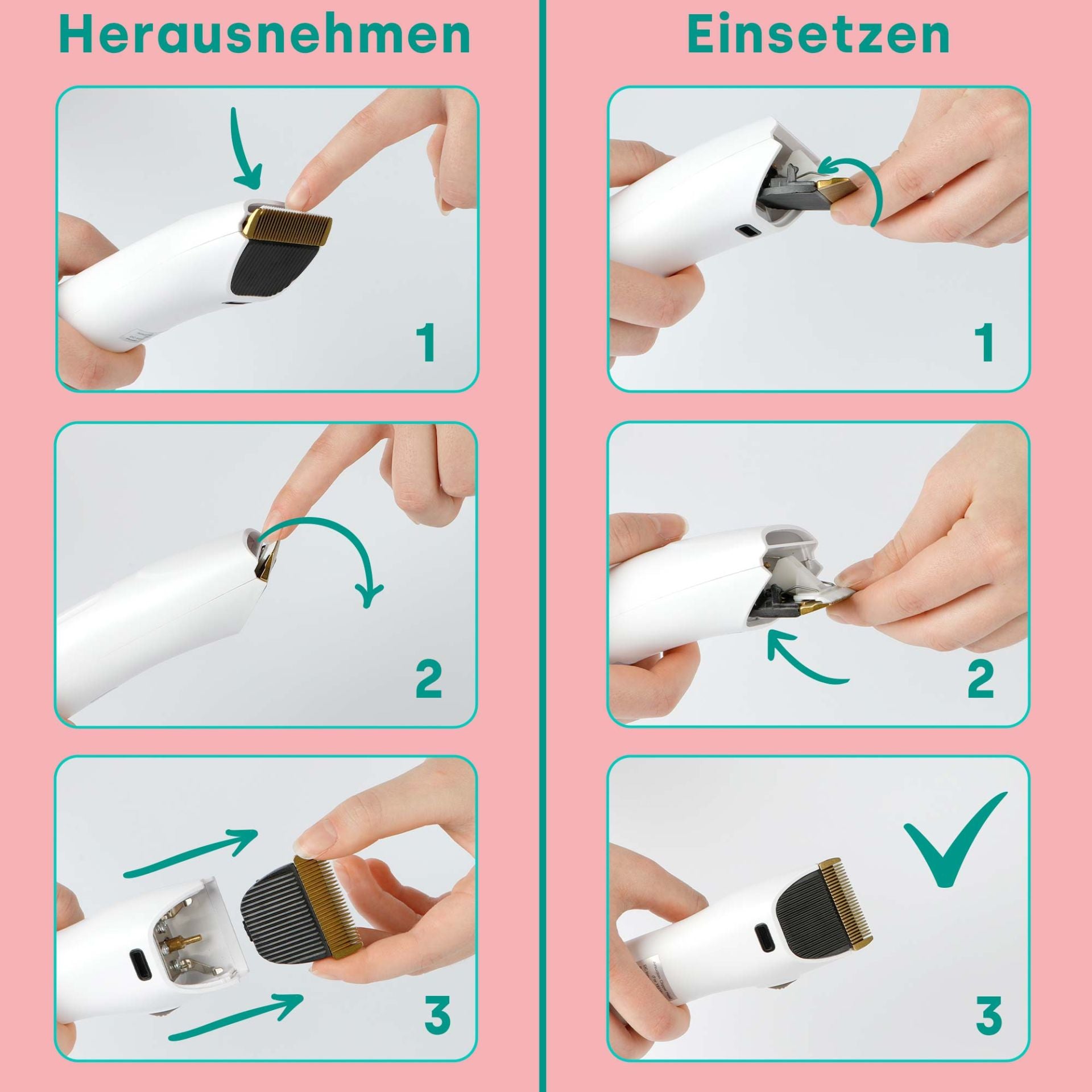 Ersatzschermesser Grooming Kit Pro