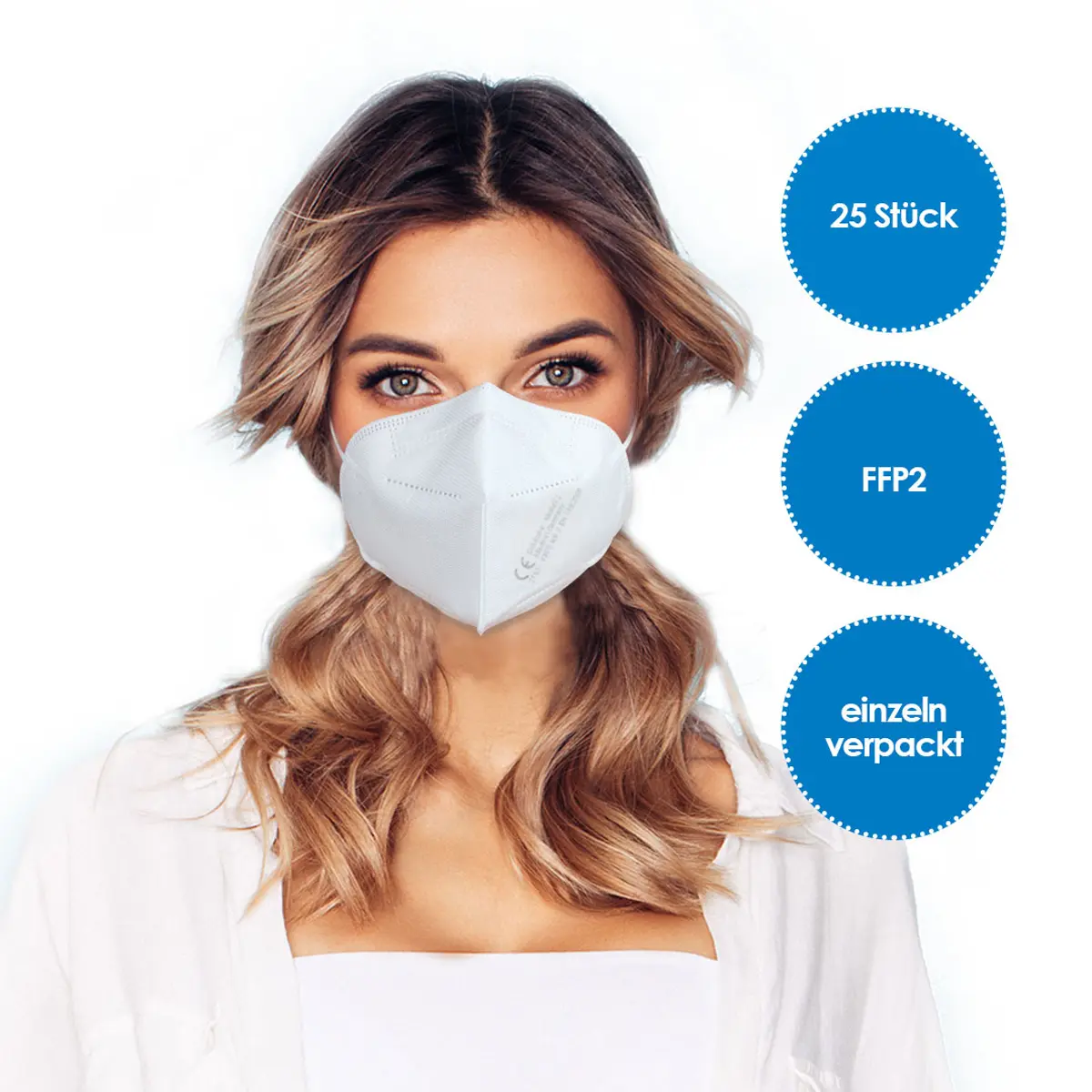 Masque de protection respiratoire FFP2 25 pièces