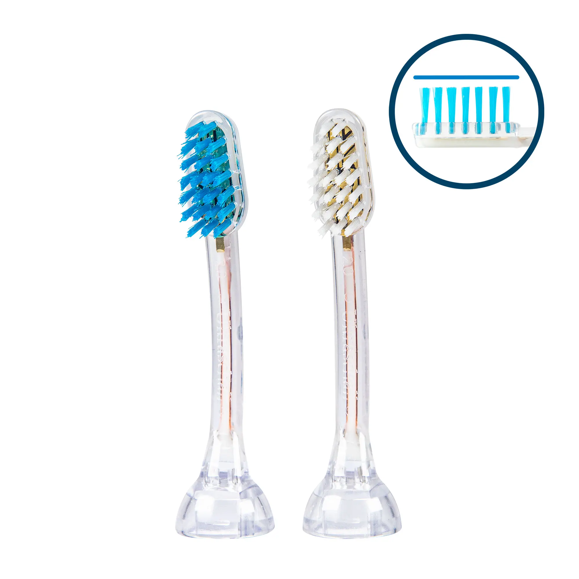 E2 Brosses à dents adaptables Metallic & Go