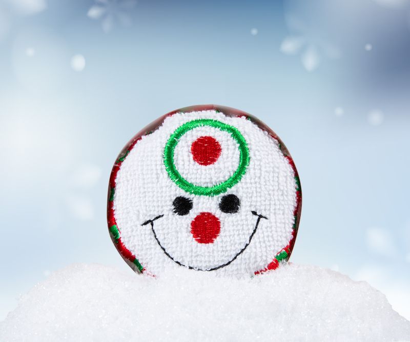 Serviette en coton bonhomme de neige